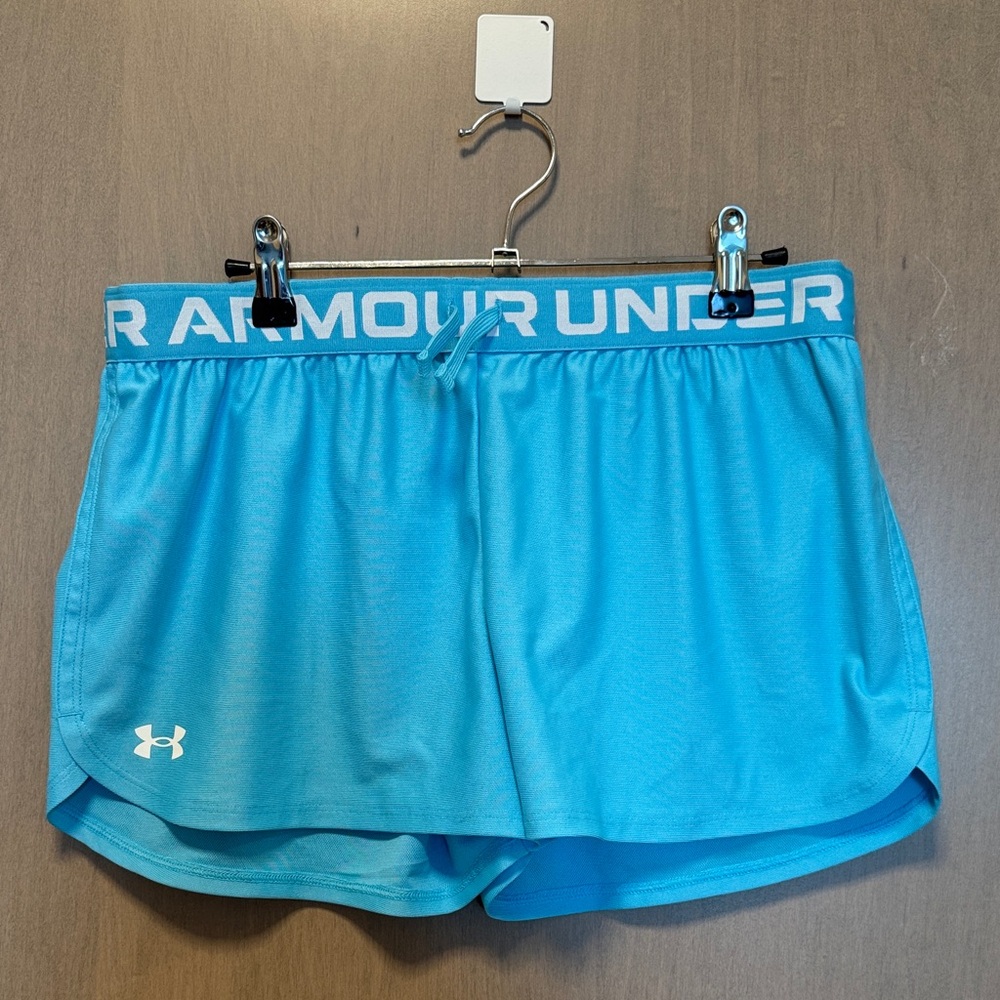 Under Armour Youth Athletic Teal Shorts